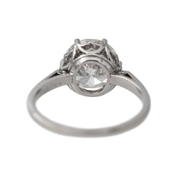Bague Solitaire platine et diamant - Castafiore