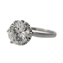 Bague Solitaire platine et diamant - Castafiore