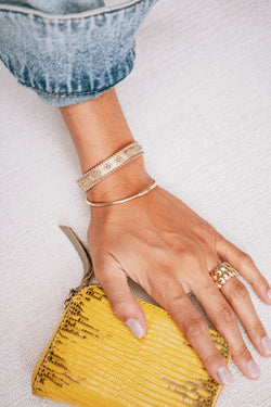 Bague Souple en or jaune, rose et blanc - Castafiore