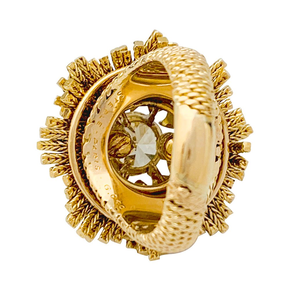 Bague Sterlé en or jaune et diamants - Castafiore