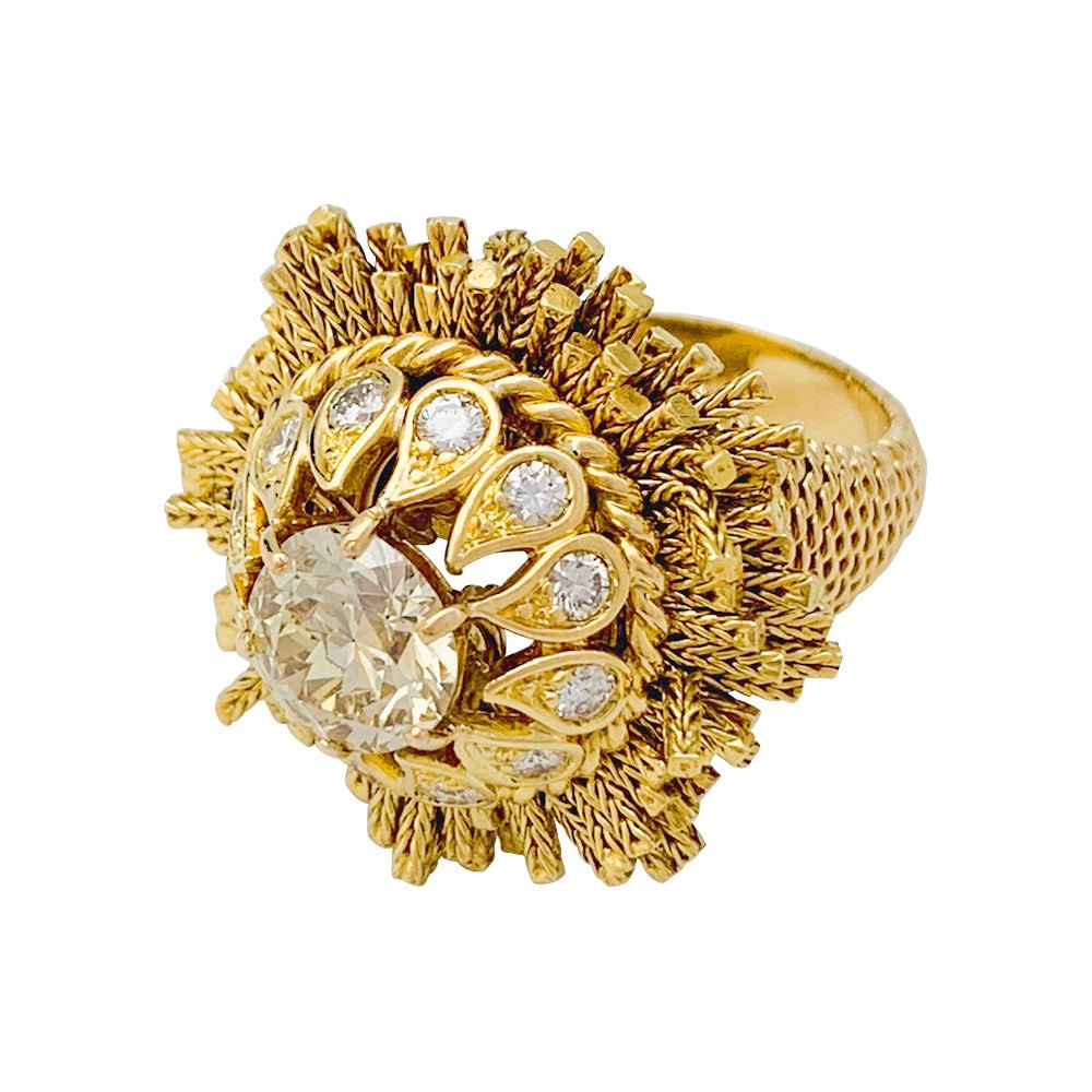 Bague Sterlé en or jaune et diamants - Castafiore