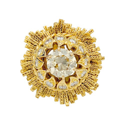 Bague Sterlé en or jaune et diamants - Castafiore