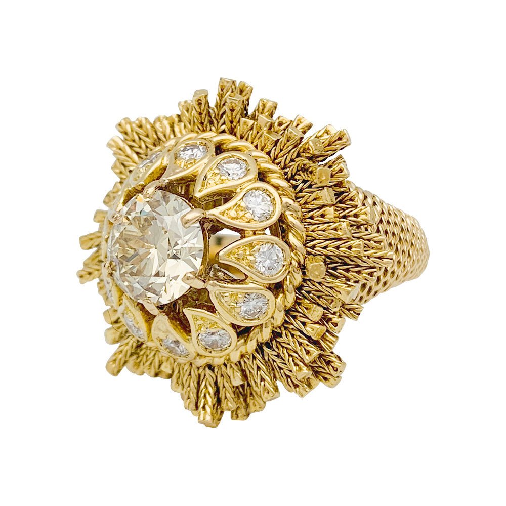 Bague Sterlé en or jaune et diamants - Castafiore