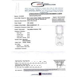 Bague taille émeraude, or blanc - Castafiore