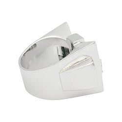 Bague Tank en platine et diamants - Castafiore