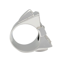 Bague Tank en platine et diamants - Castafiore