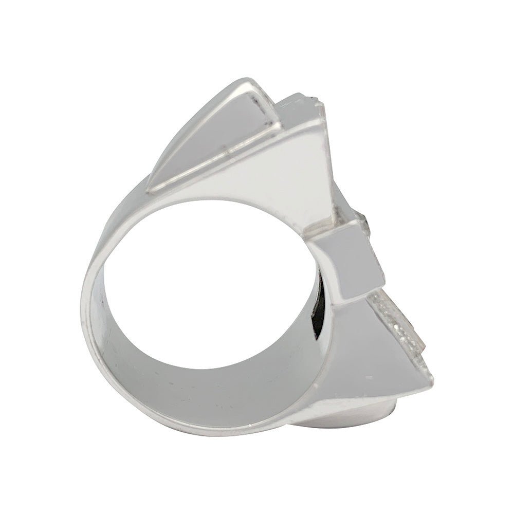 Bague Tank en platine et diamants - Castafiore