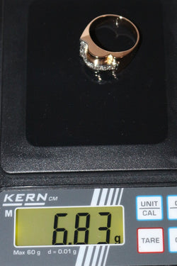 Bague Tank Or Jaune Et Diamants - Castafiore