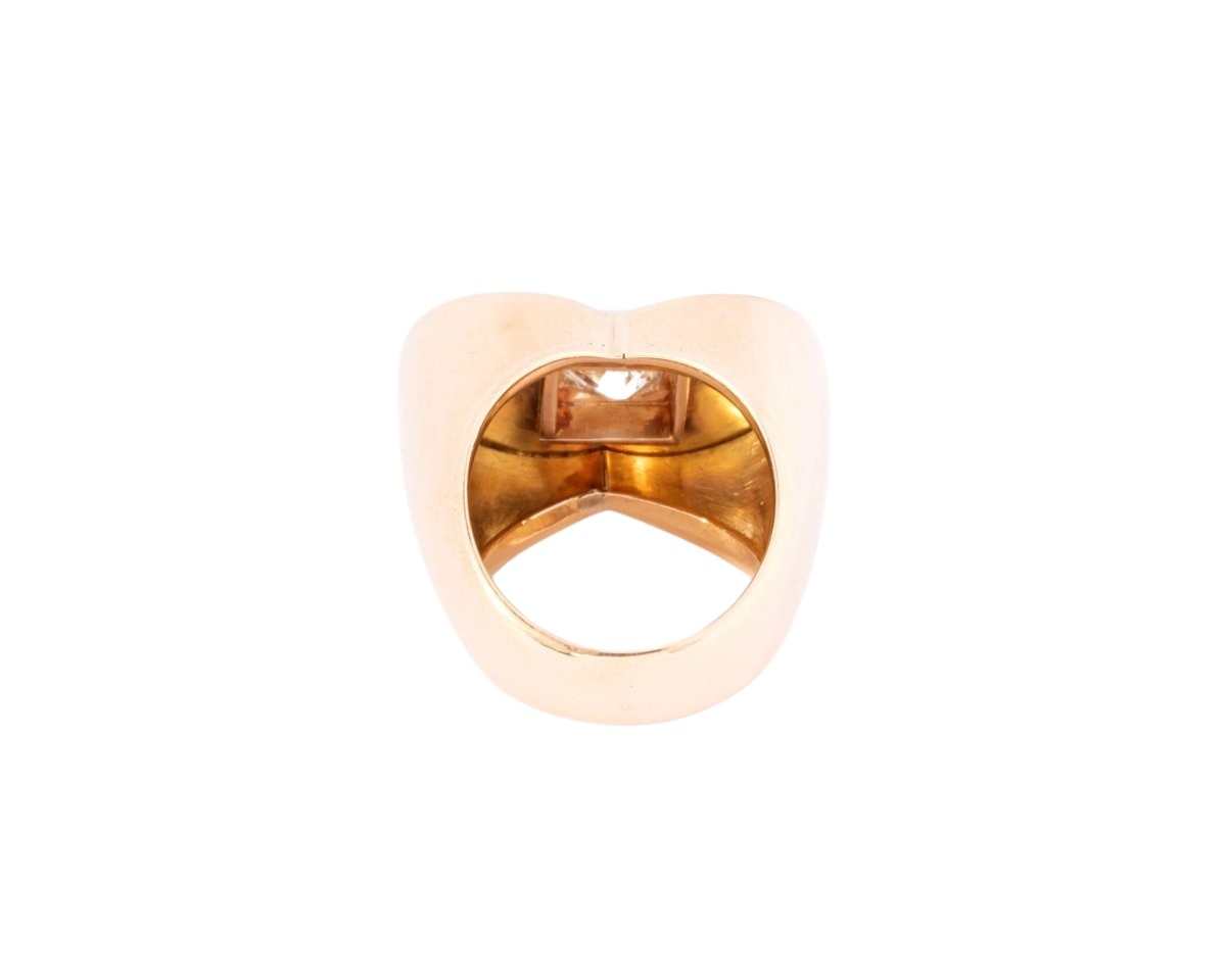 Bague Tank ornée d'un diamant - Castafiore