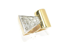 Bague Tank platine et diamant 1950 - Castafiore