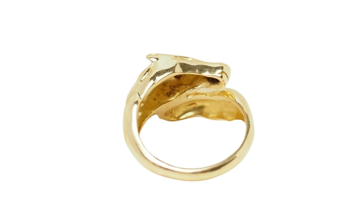 Bague Tête de cheval en or jaune et diamants - Castafiore