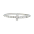 Bague TIFFANY & CO. , "Wire Tiffany T", or blanc et diamants - Castafiore