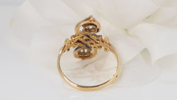 Bague Toi Et Moi En Or Bicolore Et Diamants - Castafiore