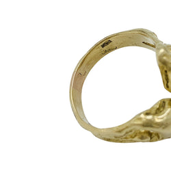 Bague toi et moi en or jaune, diamant et rubis - Castafiore