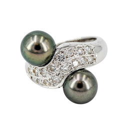 Bague Toi et Moi Or blanc Diamant - Castafiore