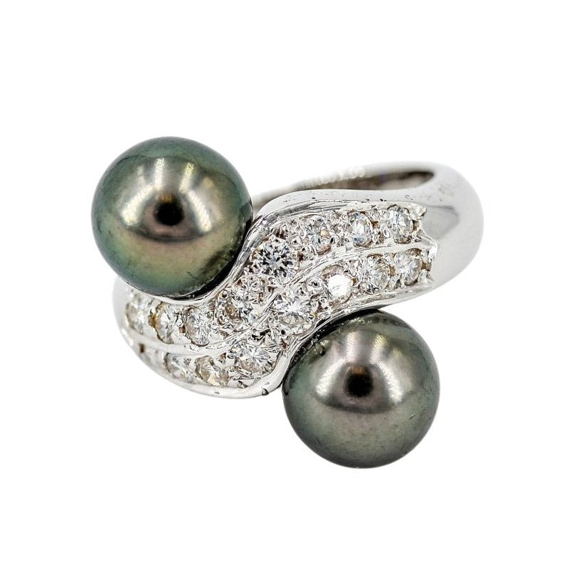 Bague Toi et Moi Or blanc Diamant - Castafiore