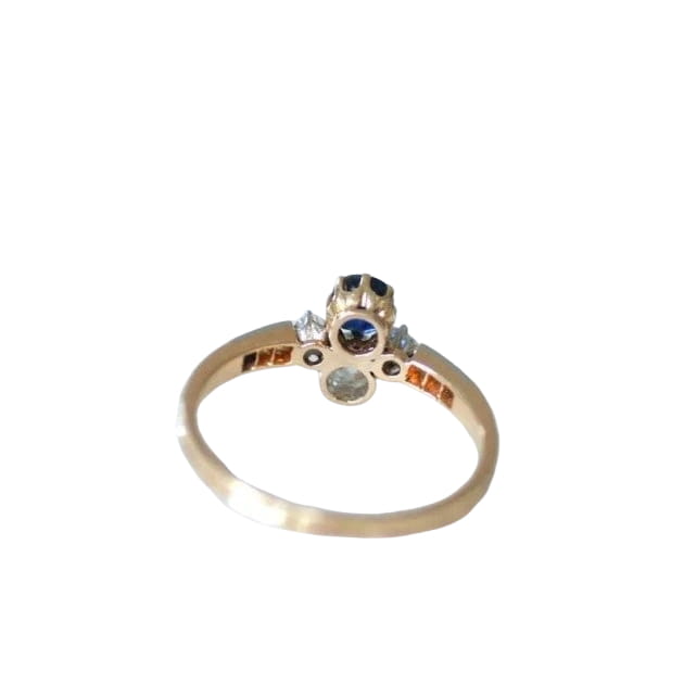 Bague Toi et Moi saphir et diamants - Castafiore