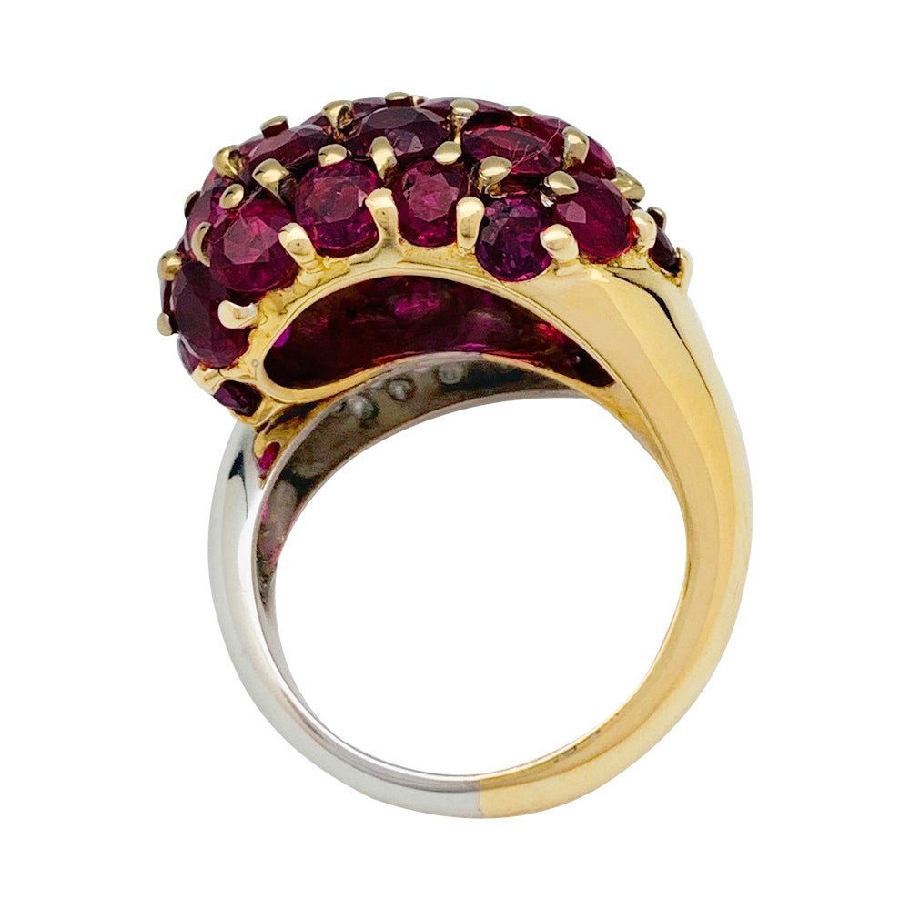 Bague "Toi & Moi", deux ors, rubis et diamants - Castafiore
