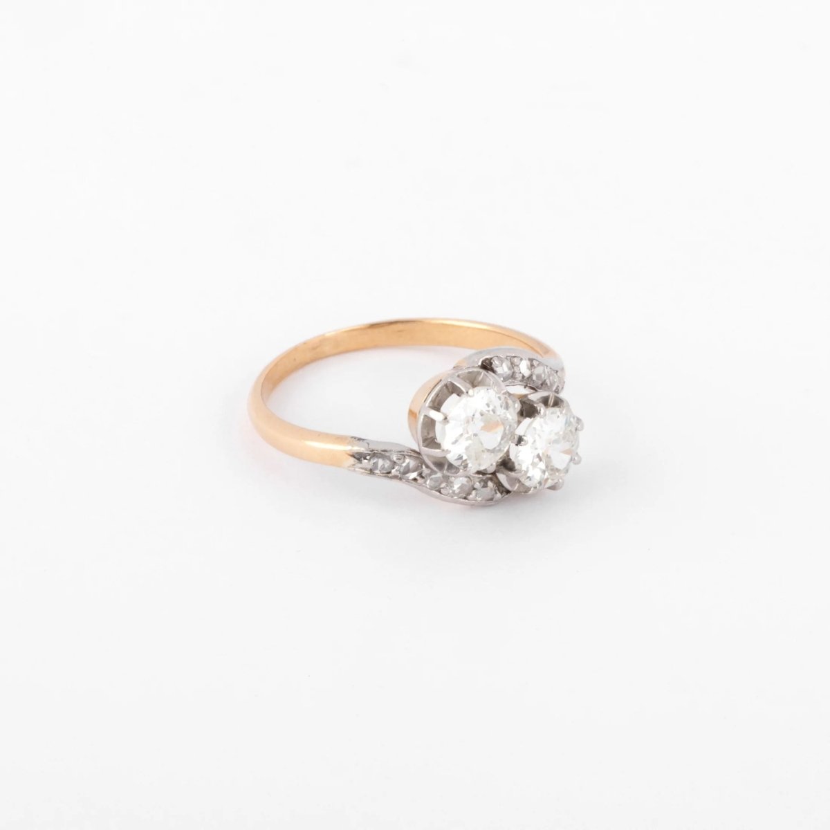 Bague Toi & Moi en diamant platine et or - Castafiore