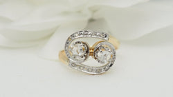 Bague Toi & Moi en or et diamants - Castafiore