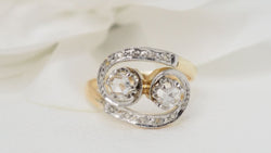 Bague Toi & Moi en or et diamants - Castafiore