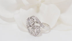 Bague Toi & Moi en platine et diamants - Castafiore