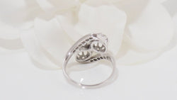 Bague Toi & Moi en platine et diamants - Castafiore