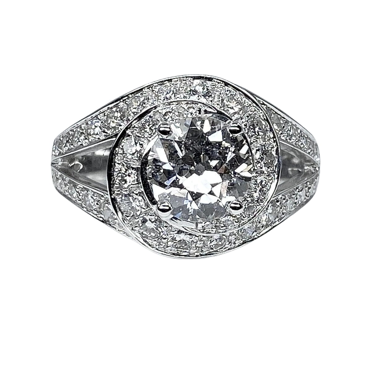 Bague tourbillon en or 18 carats en diamants - Castafiore