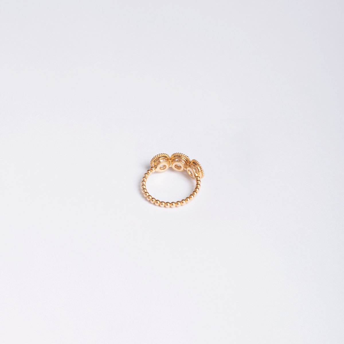 Bague Trilogie en or jaune et en diamants - Castafiore