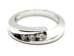 Bague Trilogie Or blanc Diamant - Castafiore
