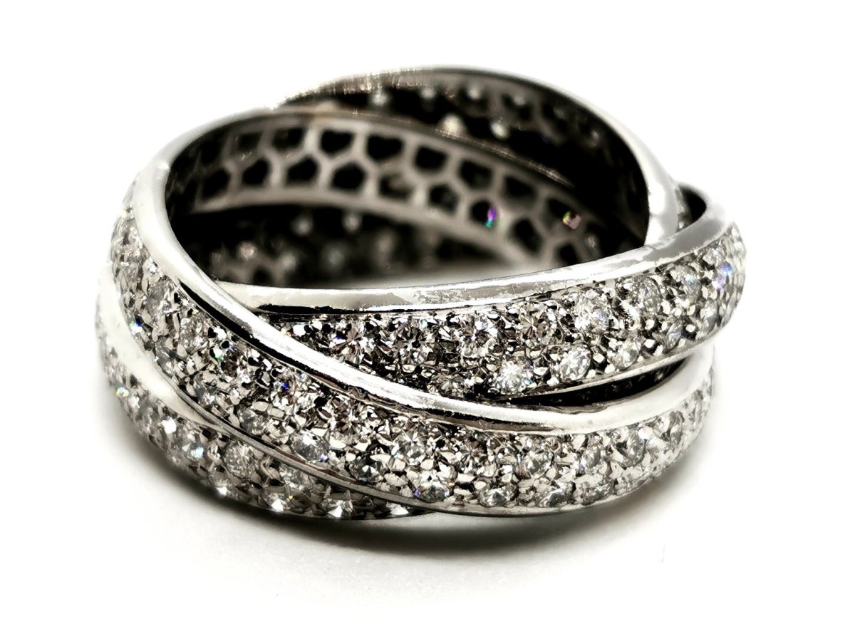 Bague Trilogie Or blanc Diamant - Castafiore