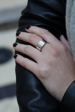 Bague Trilogie Or blanc Diamant - Castafiore