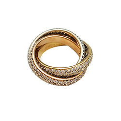 Bague "Trinity" CARTIER 3 ors, diamants - Castafiore