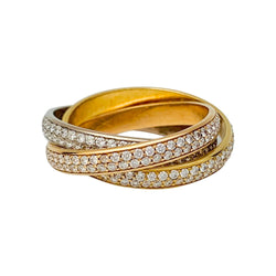 Bague "Trinity" CARTIER 3 ors, diamants - Castafiore