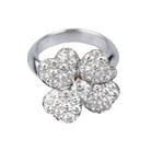 Bague VAN CLEEF & ARPELS "Cosmos" en or blanc ornée de 53 diamants - Castafiore