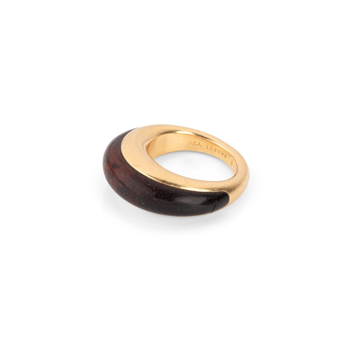 Bague VAN CLEEF & ARPELS en or jaune et bois d'amourette - Castafiore
