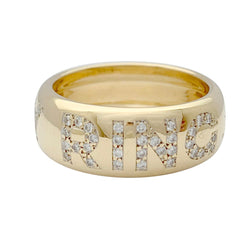 Bague Van Cleef & Arpels, "Eternity ring", or jaune, diamants - Castafiore