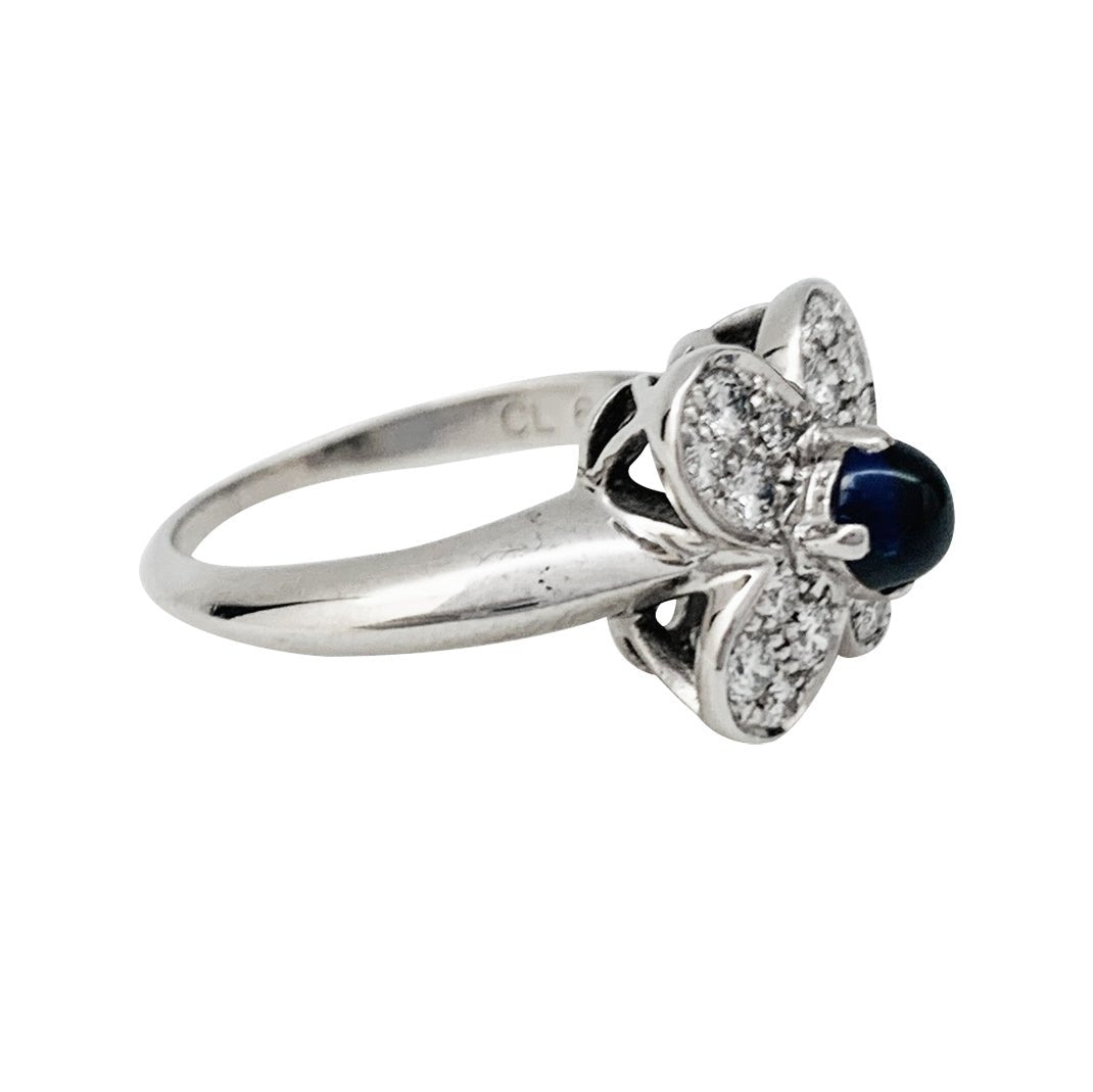 Bague VAN CLEEF & ARPELS, "Fleurette", saphir, diamants - Castafiore