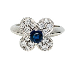 Bague VAN CLEEF & ARPELS, "Fleurette", saphir, diamants - Castafiore