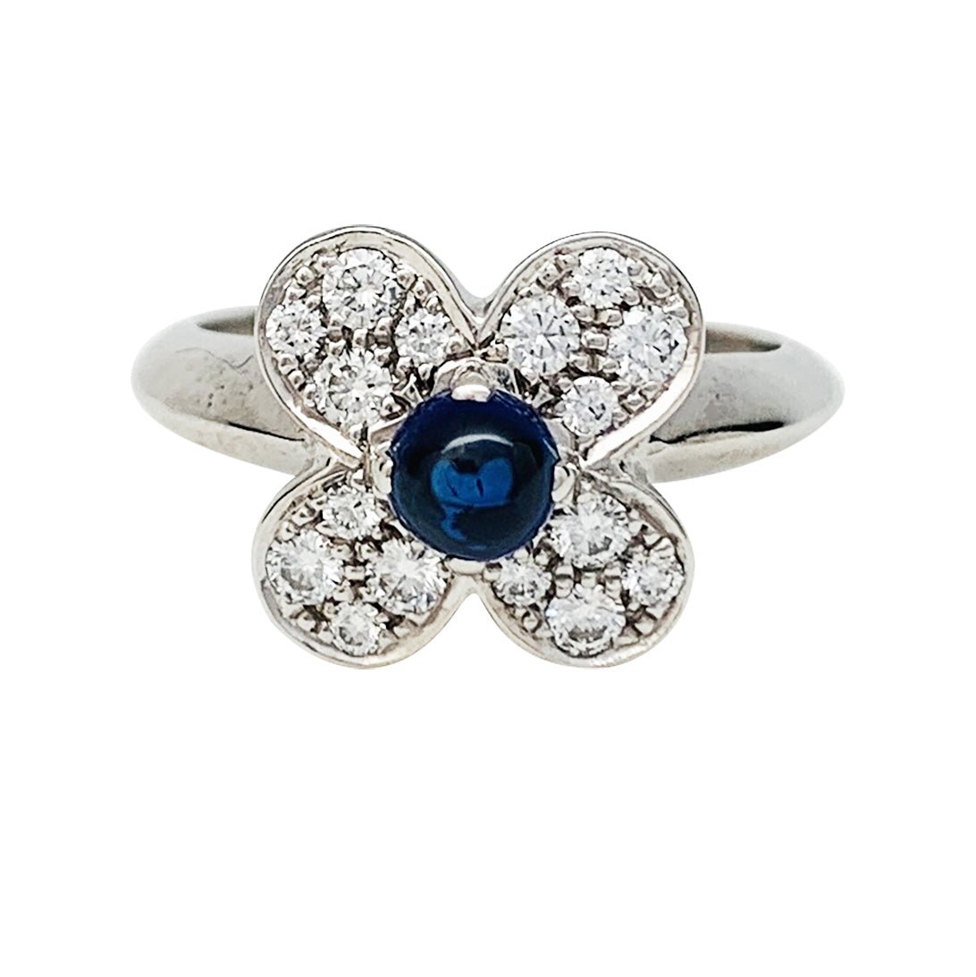 Bague VAN CLEEF & ARPELS, "Fleurette", saphir, diamants - Castafiore