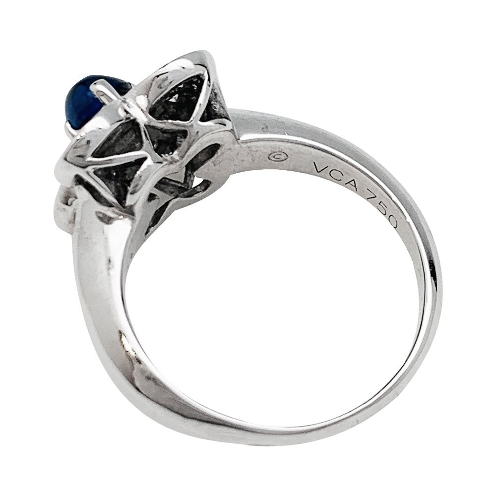 Bague VAN CLEEF & ARPELS, "Fleurette", saphir, diamants - Castafiore