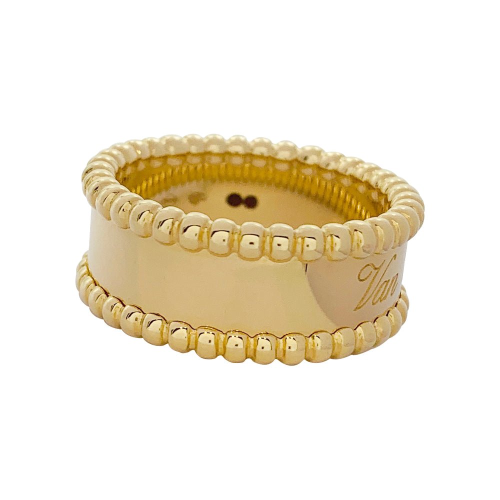 Bague Van Cleef & Arpels, "Perlée signature", or jaune - Castafiore