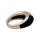 Bague VAN CLEEF & ARPELS "Philippine" en or jaune, onyx et diamants - Castafiore