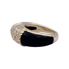 Bague VAN CLEEF & ARPELS "Philippine" en or jaune, onyx et diamants - Castafiore