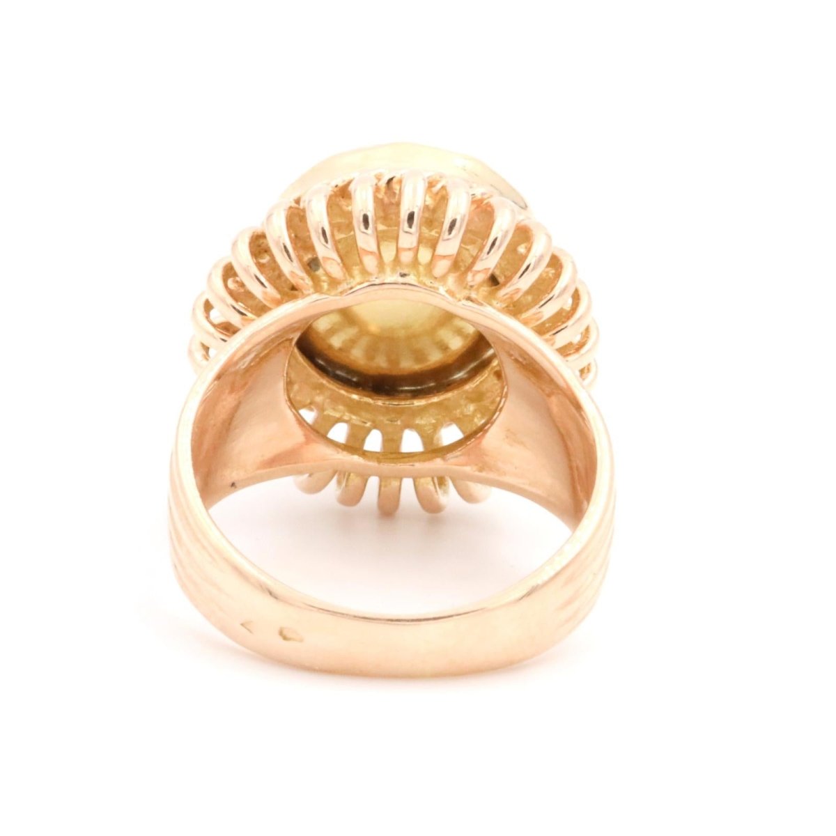 Bague Vintage Or jaune Grenat - Castafiore