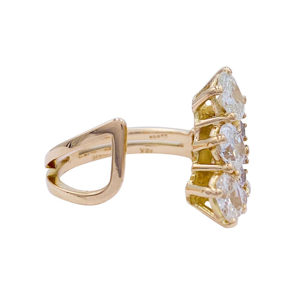 Bague vintage Repossi, or jaune, diamants - Castafiore