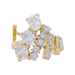 Bague vintage Repossi, or jaune, diamants - Castafiore