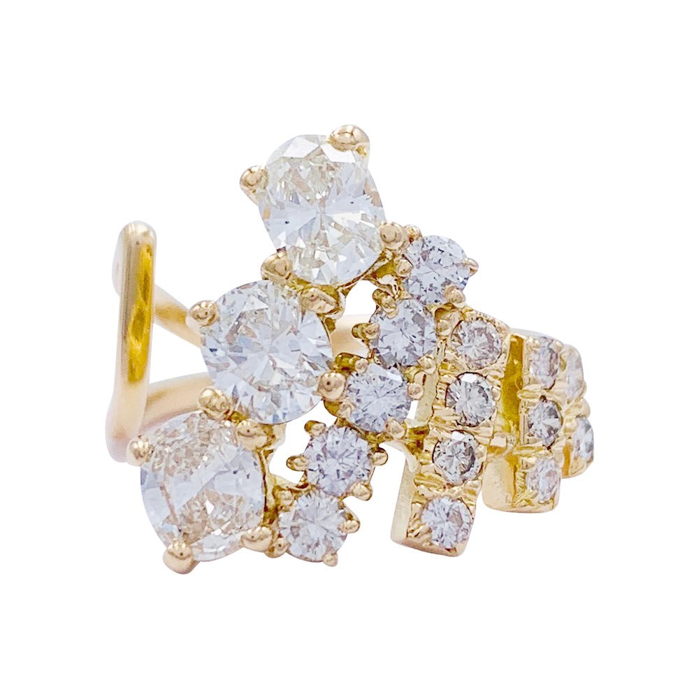Bague vintage Repossi, or jaune, diamants - Castafiore