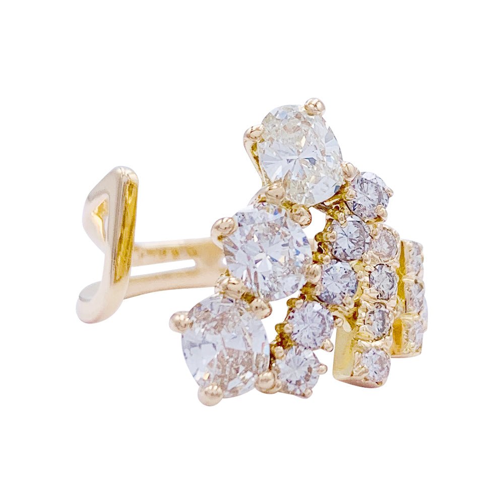 Bague vintage Repossi, or jaune, diamants - Castafiore