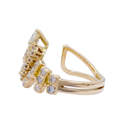 Bague vintage Repossi, or jaune, diamants - Castafiore